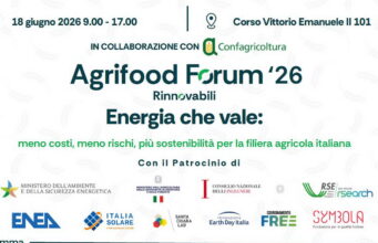 “AGRIFOOD FORUM 2026: ENERGIA CHE VALE”. Il 18 giugno a Palazzo della Valle, a Roma
