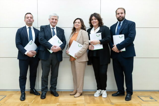 protectaweb_CdA RSE- da sinistra Daniele Bacchiocchi, Franco Cotana, Elisa Baroncini, Francesca Filauri e Filippo Ravoni
